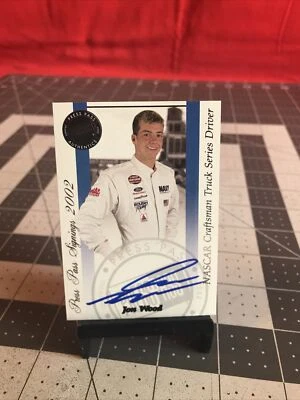 Vintage 2002 Press Pass Nascar Jon Wood Autograph Card - Image 1 of 4