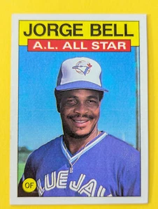 1986 TOPPS Baseball # 718 JORGE BELL A.L. ALL STAR CARD .... 43 - Foto 1 di 2