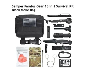 Semper Paratus Gear Gifts for Men 18 In 1 Camping Survival Kit - He will LOVE it - Picture 1 of 12