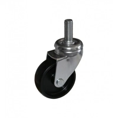 RUOTA POLIAMMIDE POLIMERO TERMOPLASTICO SUPPORTO CODOLO FILETTATO RUOTE GIREVOLI - Imagen 1 de 4