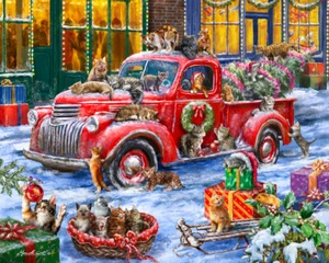 Rompecabezas de 1000 piezas Vermont Christmas Company It's a Cat's Christmas - Imagen 1 de 1