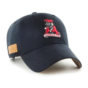 Alabama Crimson Tide 47 Marke Vintage Artefakt Reinigung verstellbar Hut-schwarz - Bild 1 von 1