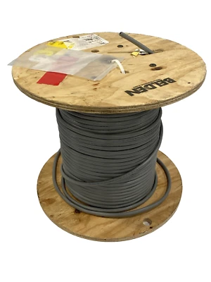 Belden 9552 2PR18 18 AWG 2 Pair Overall Shielded Tray Cable, 300V Gray 10 FEET - Image 1 of 4
