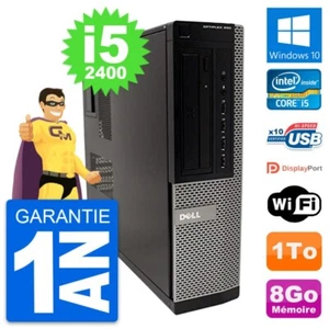 PC Dell Optiplex 990 DT Intel Core i5-2400 RAM 8Go Scheibe 1To Windows 10 Wifi - Bild 1 von 7