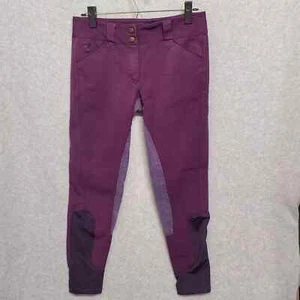 Piper By Smartpak Women's 28R X 26 Breeches Horse Riding Equestrian Pants Purple - Picture 1 of 15