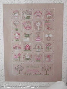 Cuore e Batticuore cross stitch Chart Shabby Spring Calendar - Picture 1 of 1