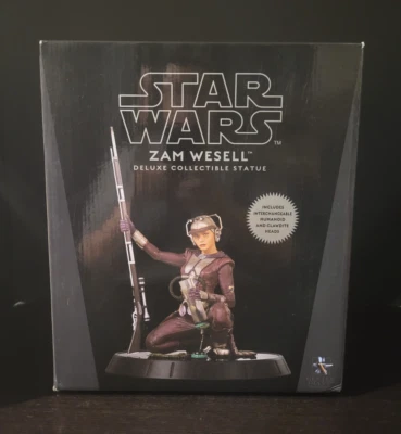 Estátua colecionável de luxo Zam Wesell Star Wars Gentle Giant nova na caixa/500 - Imagem 1 de 4