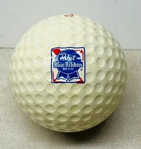 Vintage Pabst Blue Ribbon Beer Logo Golf Ball - True Blue/Uniroyal - Picture 1 of 3