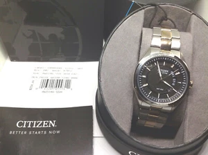 RELOJ CITIZEN ECO DRIVE PARA HOMBRE AW1146-55H PLATA MATE/ORO NUEVO EN CAJA ETIQUETA RET$250 - Imagen 1 de 12