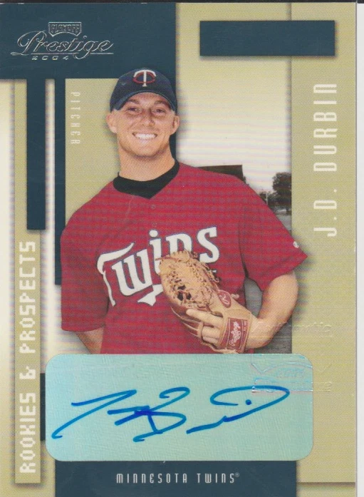 JD Durbin 2004 Donruss Playoff Prestige rookie RC autograph auto card 105 - Image 1 of 2