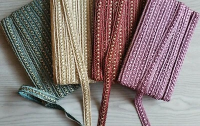Multi-Colour Silky Gimp 20mm Braid Upholstery Braid Trim Gimp Braid Chair Trim - Image 1 of 4