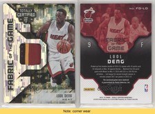 2015-16 Panini Totally Certified Fabric of the Game Materials Camo /25 Luol Deng