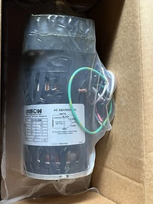 230 Volt - BISON Gear AC Gearmotor, Ratio 95.5:1, 230VAC 60Hz, 16 RPM