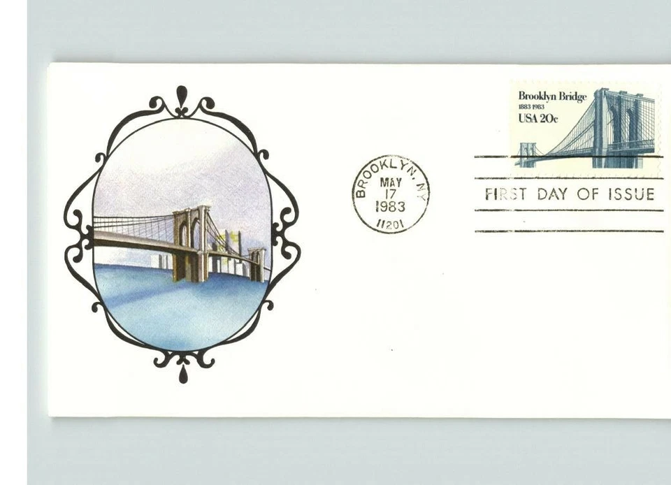 BROOKLYN BRIDGE, Brooklyn, New York 1983 First Day of Issue - Image 1 of 1