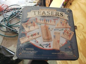 Solid Wood Teasers 7 Different Brain Buster games SEALED - Picture 1 of 2