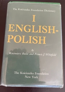 English Polish Dictionary Volume I The Kosciuszko Foundation Dictionary - Picture 1 of 3