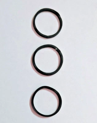 Tres cinturones cuadrados de audio/vídeo (15 mm x 1,2 mm) para CD/DVD/MD/DAT/cassette Foto 1 de 2