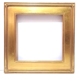 12 X 12 GESCHNITZTE GESCHLOSSENE ECKE FLACHE PANEL BLATTGOLD 3" BREIT STANDARD BILDERRAHMEN - Bild 1 von 9