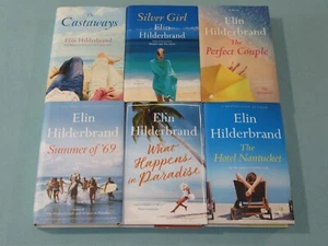 6 Book Lot: ELIN HILDERBRAND (1st Edition Hardcovers) ~SILVER GIRL~CASTAWAYS~SUM - Foto 1 di 23