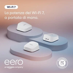 Amazon eero 7 Dualband Dualband Wi-Fi 7 Mesh (neuestes Modell) - 3er Pack - Bild 1 von 1