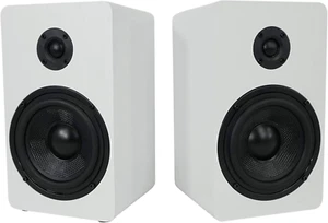 2 Rockshelf 58W 360W White 5.25" Home Theater Bookshelf Speakers/8 Ohm - Picture 1 of 9