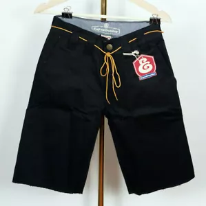 Expedition One Skateboards Chino Short Pants Hose Drifter Black Stretch In 30 - Picture 1 of 9