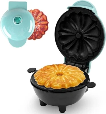 Mini máquina de pasteles, plancha para gofres de diseño en forma de pastel, plancha antiadherente Foto 1 de 4