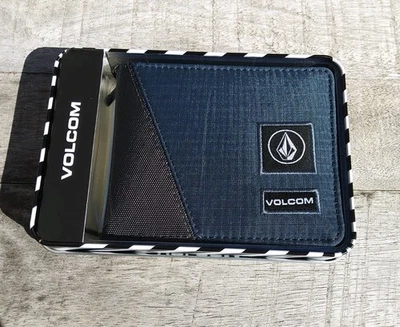 Volcom Stone Mens Bi-fold Canvas Wallet Blue - Image 1 of 2