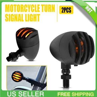 Indicador de sinal de seta halogênio luz âmbar pisca-pisca para motocicleta 12V universal - Imagem 1 de 4