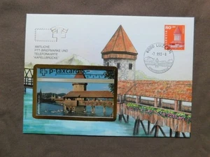 Kaart MINT in Envelope Zwitserland - KAPELLBRÜCKE Luzern - Imagen 1 de 4