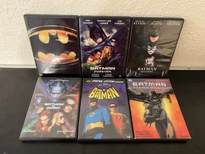 Batman DVD Movie lot. Dark Knight Tim Burton, Adam West, Michael Keaton - Imagen 1 de 15