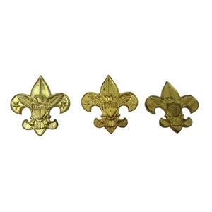 Vintage Pfadfinder Pin Adler Wappen goldfarben vorbereitet werden 3 Stück Lot BSA - Bild 1 von 3