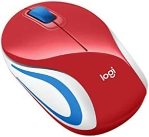 Logitech M187rRD Wireless PC Mini Mouse Red Free Ship w/Tracking# New from Japan - Picture 1 of 9