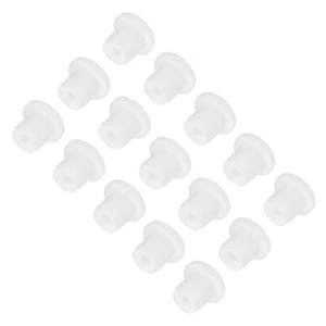 15pcs T-Shaped Silicone Plugs 8.3mm 5/16" Dia Snap in Plug Seal Round White - Imagen 1 de 7