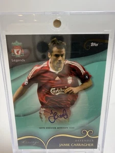 2023 Topps Liverpool Lineage Jamie Carragher Legends Auto Teal 33/99 - Picture 1 of 10