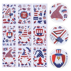Independence Day Wall Sticker Child Office 4th July Stickers Electrostatic - Afbeelding 1 van 12