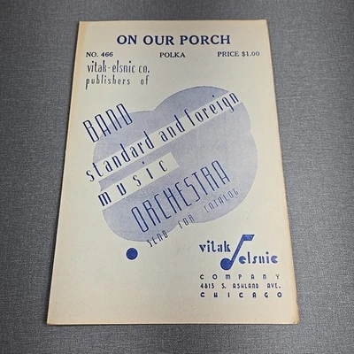 Arreglo de orquesta de partituras de polca en nuestro porche ver descripción de incluido Foto 1 de 4