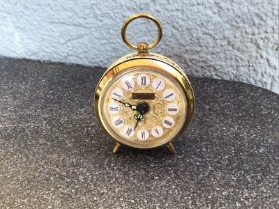 Jerger Nachttisch Wecker, KaminUhr, Büro, Schreibtisch , Mit filigranen Details - Bild 1 von 4