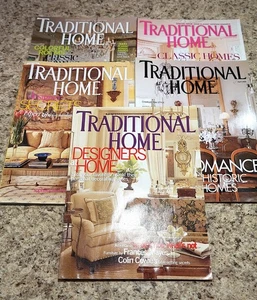 Lot Of 5 Traditional Home Magazine 2002 2003 2005 2006 2007 2009 Issues EUC - Picture 1 of 11