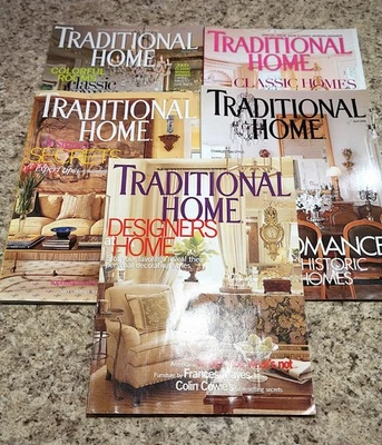 Lot Of 5 Traditional Home Magazine 2002 2003 2005 2006 2007 2009 Issues EUC Foto 1 de 4