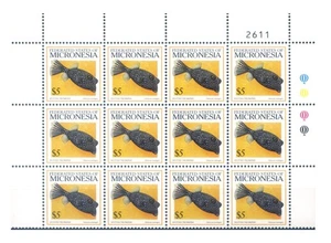 Micronesia. Definitive. Fauna. Fish 1998. Series in blocks of 12. - Picture 1 of 4
