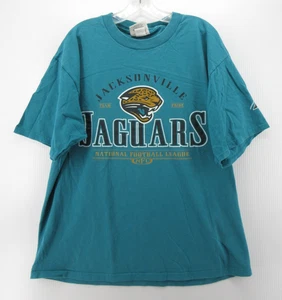VINTAGE Jacksonville Jaguars Football Shirt Men XL Blue Lee Sport NFL 90s Tee * - Picture 1 of 13