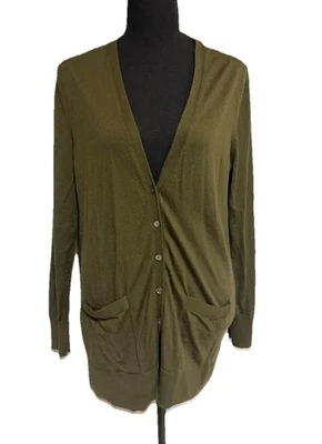 Cárdigan Banana Republic 100 % lana merino para mujer suéter mediano con botones delanteros Foto 1 de 4