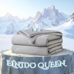 ELNIDO QUEEN Cooling Blanket for Hot Sleepers Summer Cooling Comforter Queen ... - Picture 1 of 6