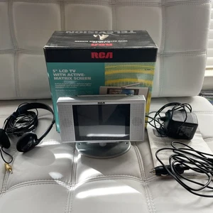 RCA 5” LCD TV Mini Portable Matrix Screen W Box Charger Accessories Tested Works - Picture 1 of 11