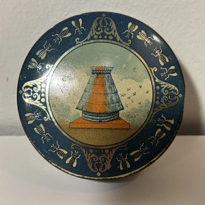 Vintage French small tin, honey, bees motif - Picture 1 of 6