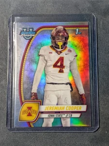 Jeremiah Cooper 2024 Bowman University Refractor 1st Bowman Iowa State - Picture 1 of 2