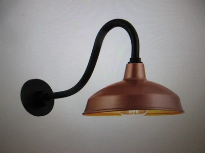 Hampton Bay Easton 11 pol. Arandela lanterna de parede externa celeiro cobre 1 luz - Imagem 1 de 4