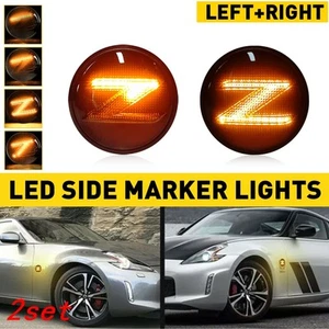For Nissan 370Z Left Fender Right Side Marker Signal Lights Repeater Lamps 2set - Picture 1 of 2