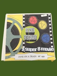 JANE ON A TRAIN Rare Super 8 8mm Early Glamour Film B/W 60’ Striptease Stripper - Picture 1 of 4